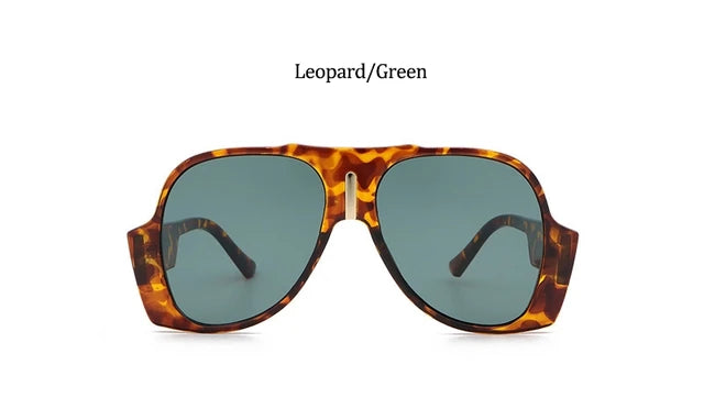 Gradient Shades For Women Oversized Pilot Sunglasses Men Luxury Brand Vintage Unique Sunglasses Female Glasses Eyewear
