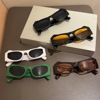 Popular Cat Ear Frame Gradient Shades Eyewear Trendy Brand Design Sun Glasses