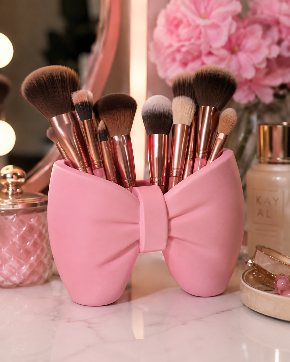 Bow Brush Holder