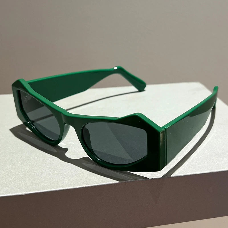 Popular Cat Ear Frame Gradient Shades Eyewear Trendy Brand Design Sun Glasses