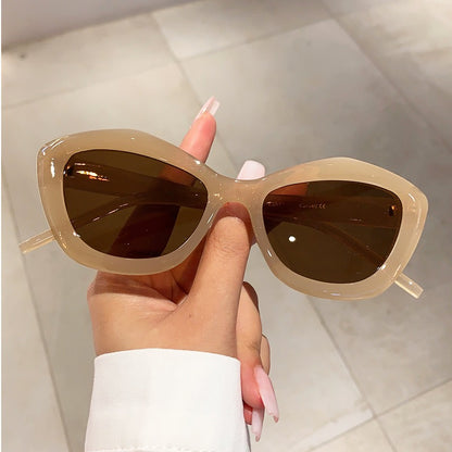 Female round face slimming fashionable trendy sunglasses