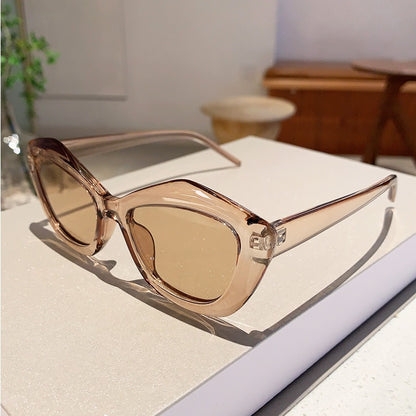 Female round face slimming fashionable trendy sunglasses