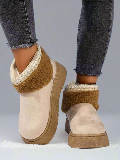 Round Toe Platform Boots