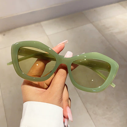 Female round face slimming fashionable trendy sunglasses