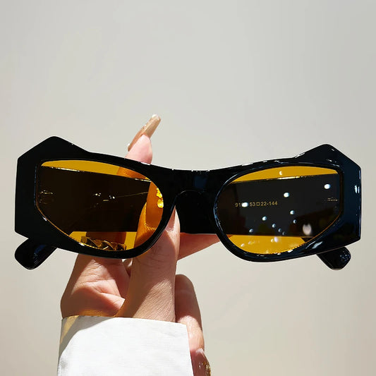 Popular Cat Ear Frame Gradient Shades Eyewear Trendy Brand Design Sun Glasses