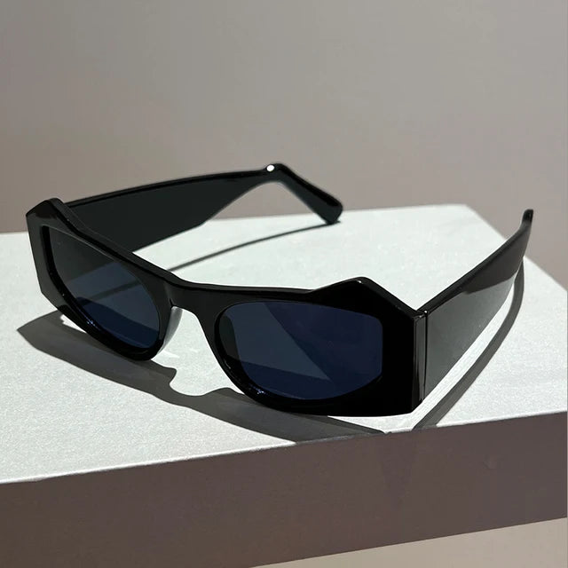 Popular Cat Ear Frame Gradient Shades Eyewear Trendy Brand Design Sun Glasses