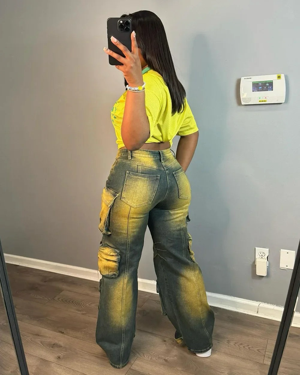 Vintage Dimity Cargo Jeans